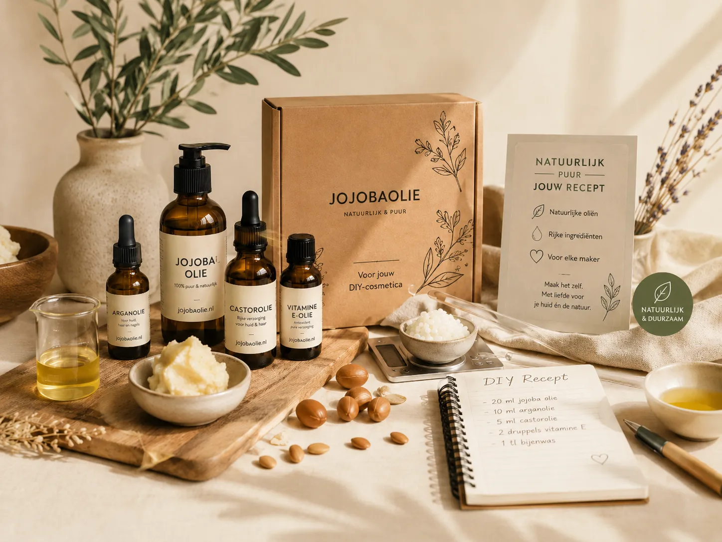 Jojobaolie, castorolie en arganolie als natuurlijke basis voor huidverzorging en haarverzorging