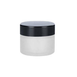 Glazen cosmetica potjes