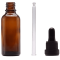 Amber glazen pipetflesjes